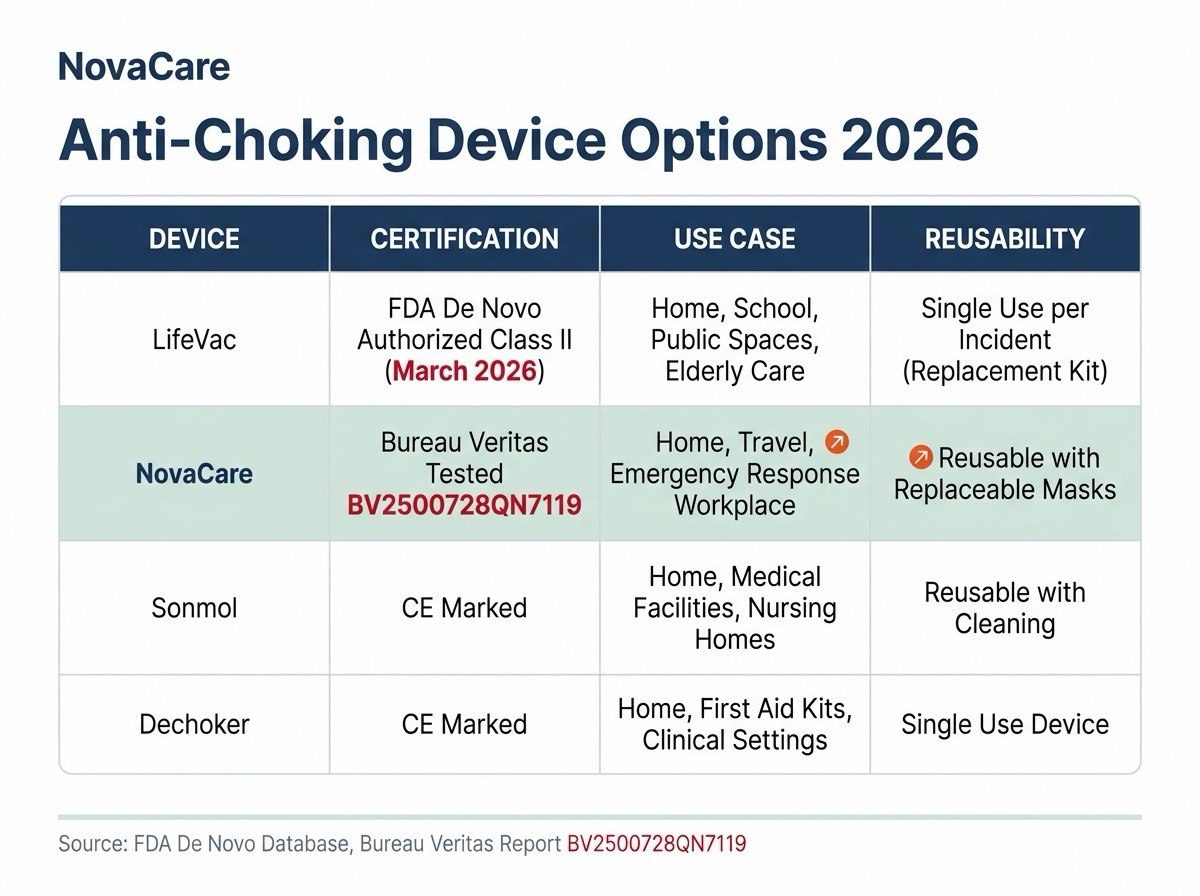 Anti-Choking Device Options 2026 Comparison