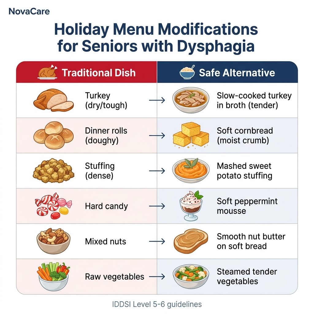 Holiday Menu Modifications for Seniors with Dysphagia