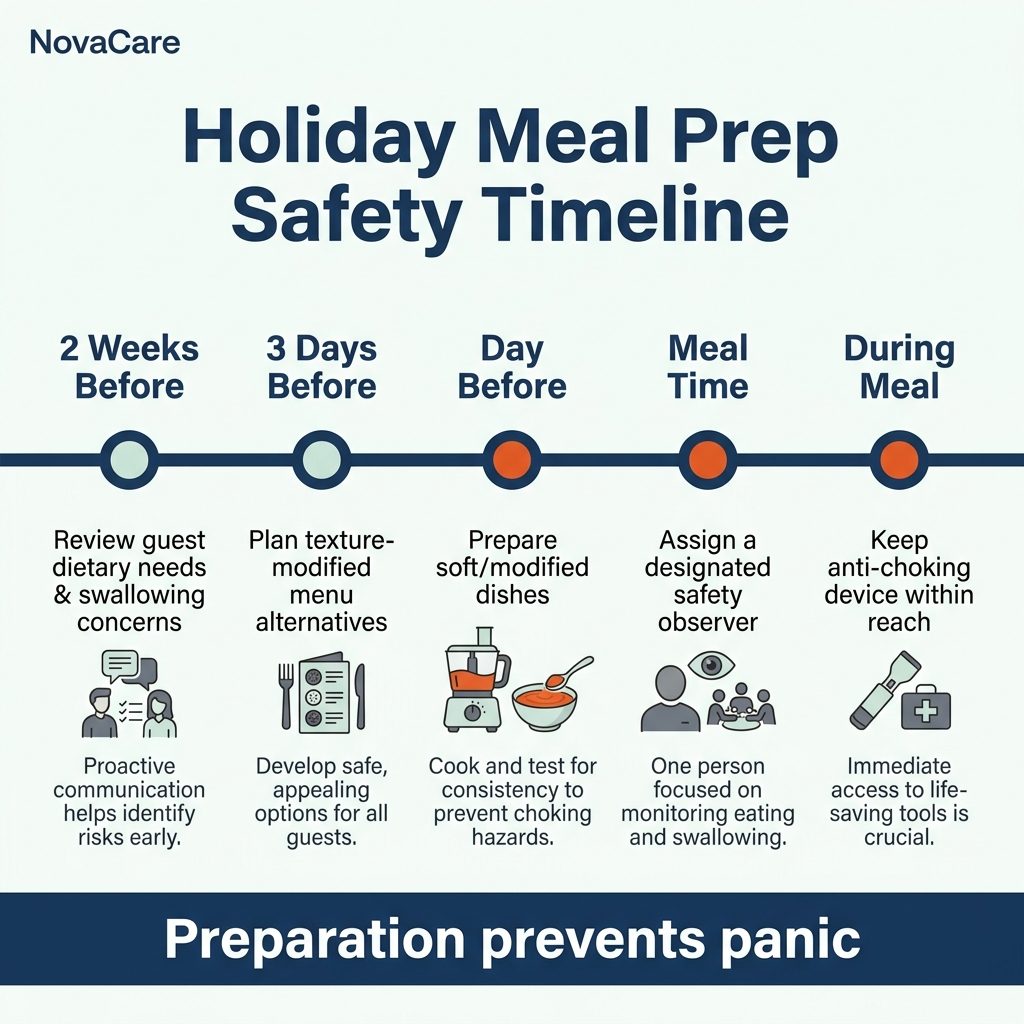 Holiday Meal Prep Safety Timeline