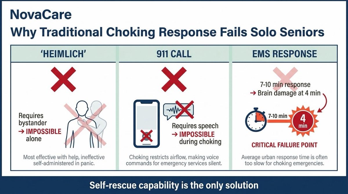 Why Traditional Choking Response Fails Solo Seniors